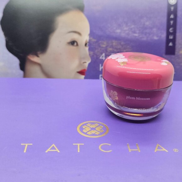 TATCHA Kissu Lip Mask Plum Blossom (LIMITED EDITION) .32 oz/9g Full Size NWOB - Picture 2 of 5